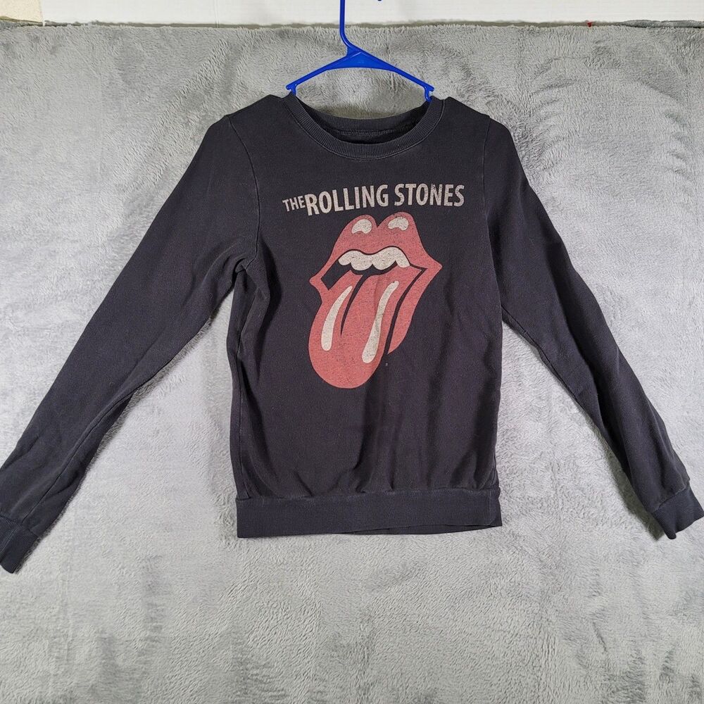 Rolling Stones Sweater Size SMALL Black Pre Owned Great Condition Vintage Look.